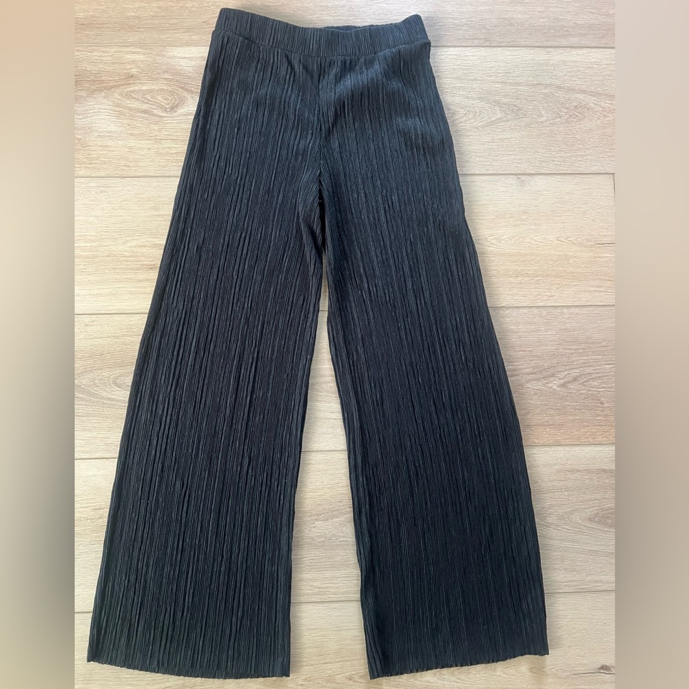 Zara black wide leg pants- size M